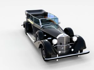 mercedes 770k staff car rev 3D Model