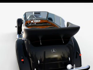 mercedes 770k staff car rev 3D Model
