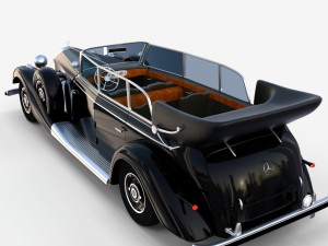 mercedes 770k staff car rev Modèle 3D