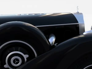 mercedes 770k staff car rev 3D Model