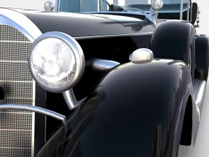 mercedes 770k staff car rev 3D Model