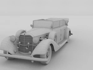 mercedes 770k staff car rev 3D Model