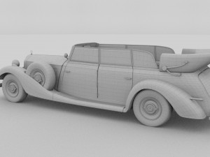 mercedes 770k staff car rev Modèle 3D