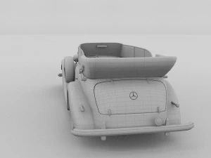 mercedes 770k staff car rev 3D Model