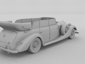 mercedes 770k staff car rev Modèle 3D