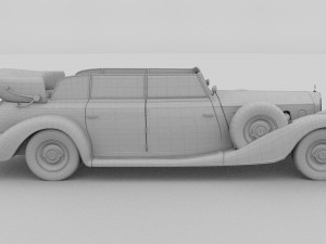mercedes 770k staff car rev Modèle 3D