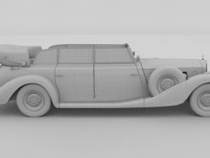 mercedes 770k staff car rev 3D Model