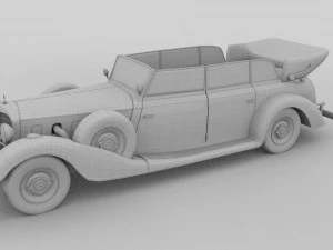 mercedes 770k staff car rev 3D Model