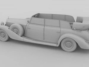 mercedes 770k staff car rev 3D Model