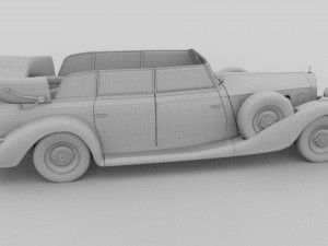 mercedes 770k staff car rev Modèle 3D