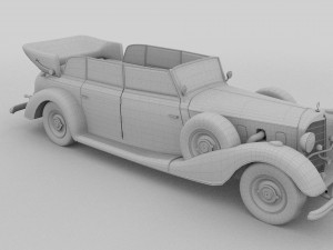 mercedes 770k staff car rev Modèle 3D