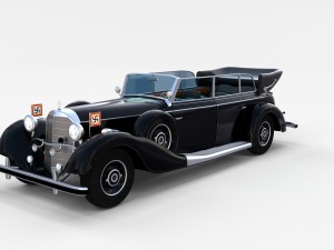 mercedes 770k grosser nazi staff car rev Modelo 3D