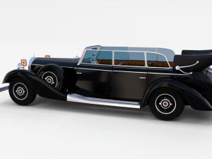 mercedes 770k grosser nazi staff car rev 3Dモデル