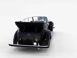 mercedes 770k grosser nazi staff car rev 3Dモデル