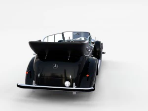 mercedes 770k grosser nazi staff car rev 3D Model