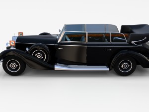 mercedes 770k grosser nazi staff car rev 3Dモデル