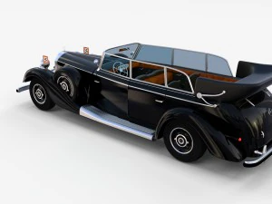 mercedes 770k grosser nazi staff car rev 3D Model