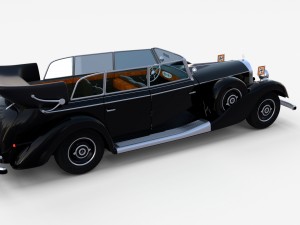 mercedes 770k grosser nazi staff car rev 3Dモデル