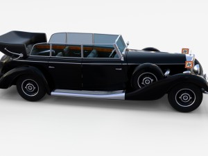mercedes 770k grosser nazi staff car rev 3Dモデル