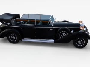 mercedes 770k grosser nazi staff car rev 3D Model