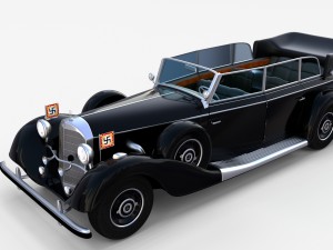 mercedes 770k grosser nazi staff car rev 3Dモデル