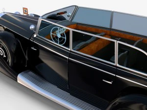 mercedes 770k grosser nazi staff car rev 3D Model