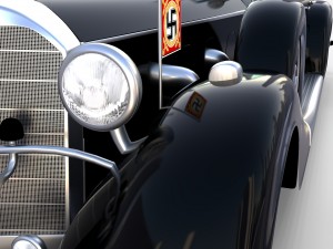 mercedes 770k grosser nazi staff car rev 3Dモデル
