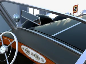 mercedes 770k grosser nazi staff car rev 3D Model