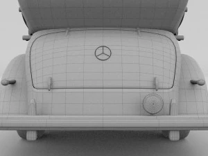 mercedes 770k grosser nazi staff car rev 3D Model