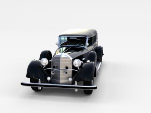 mercedes 770k grosser staff car rev 3D Model