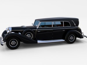 mercedes 770k grosser staff car rev Modelo 3D