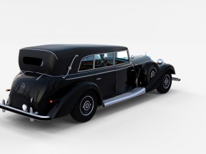mercedes 770k grosser staff car rev Modelo 3D