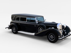 mercedes 770k grosser staff car rev Modelo 3D