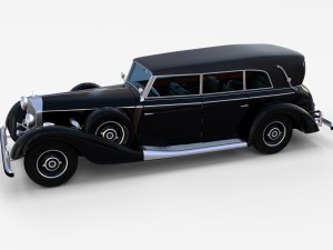 mercedes 770k grosser staff car rev Modelo 3D
