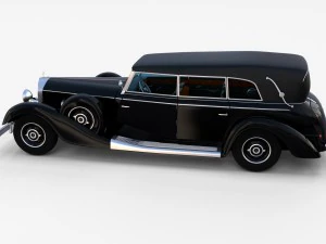 mercedes 770k grosser staff car rev 3D Model