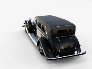 mercedes 770k grosser staff car rev 3D Model