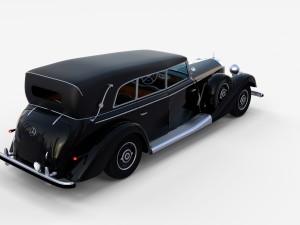 mercedes 770k grosser staff car rev Modelo 3D