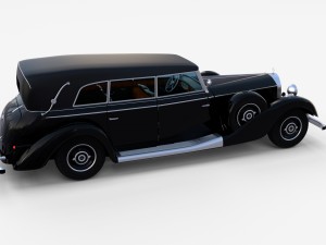 mercedes 770k grosser staff car rev Modelo 3D