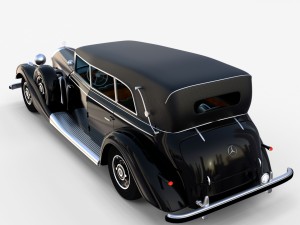 mercedes 770k grosser staff car rev Modelo 3D
