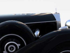 mercedes 770k grosser staff car rev Modelo 3D