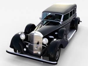 mercedes 770k grosser staff car rev Modelo 3D