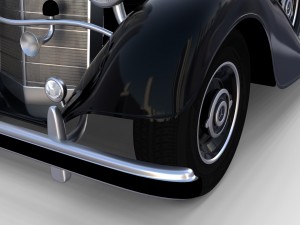 mercedes 770k grosser staff car rev Modelo 3D
