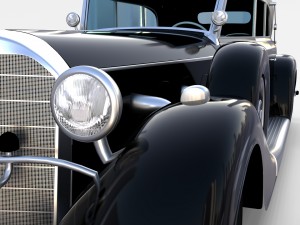 mercedes 770k grosser staff car rev Modelo 3D