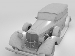 mercedes 770k grosser staff car rev Modelo 3D