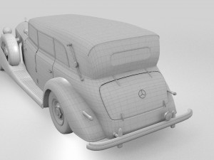 mercedes 770k grosser staff car rev Modelo 3D