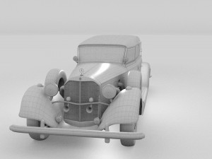 mercedes 770k grosser staff car rev Modelo 3D