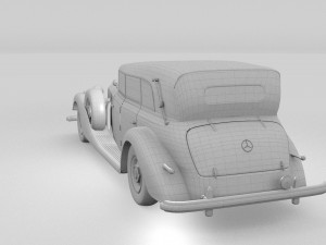mercedes 770k grosser staff car rev Modelo 3D