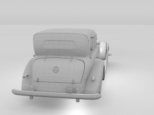 mercedes 770k grosser staff car rev Modelo 3D