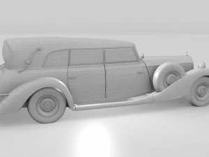 mercedes 770k grosser staff car rev 3D Model