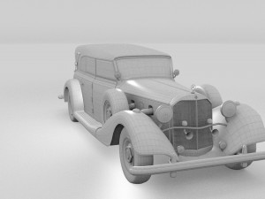 mercedes 770k grosser staff car rev Modelo 3D